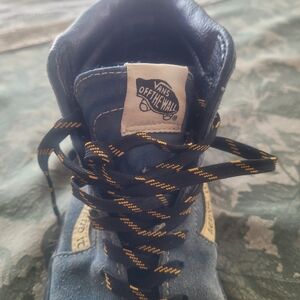 Vans Blue and Black Sneakers Classic Low-Top Design